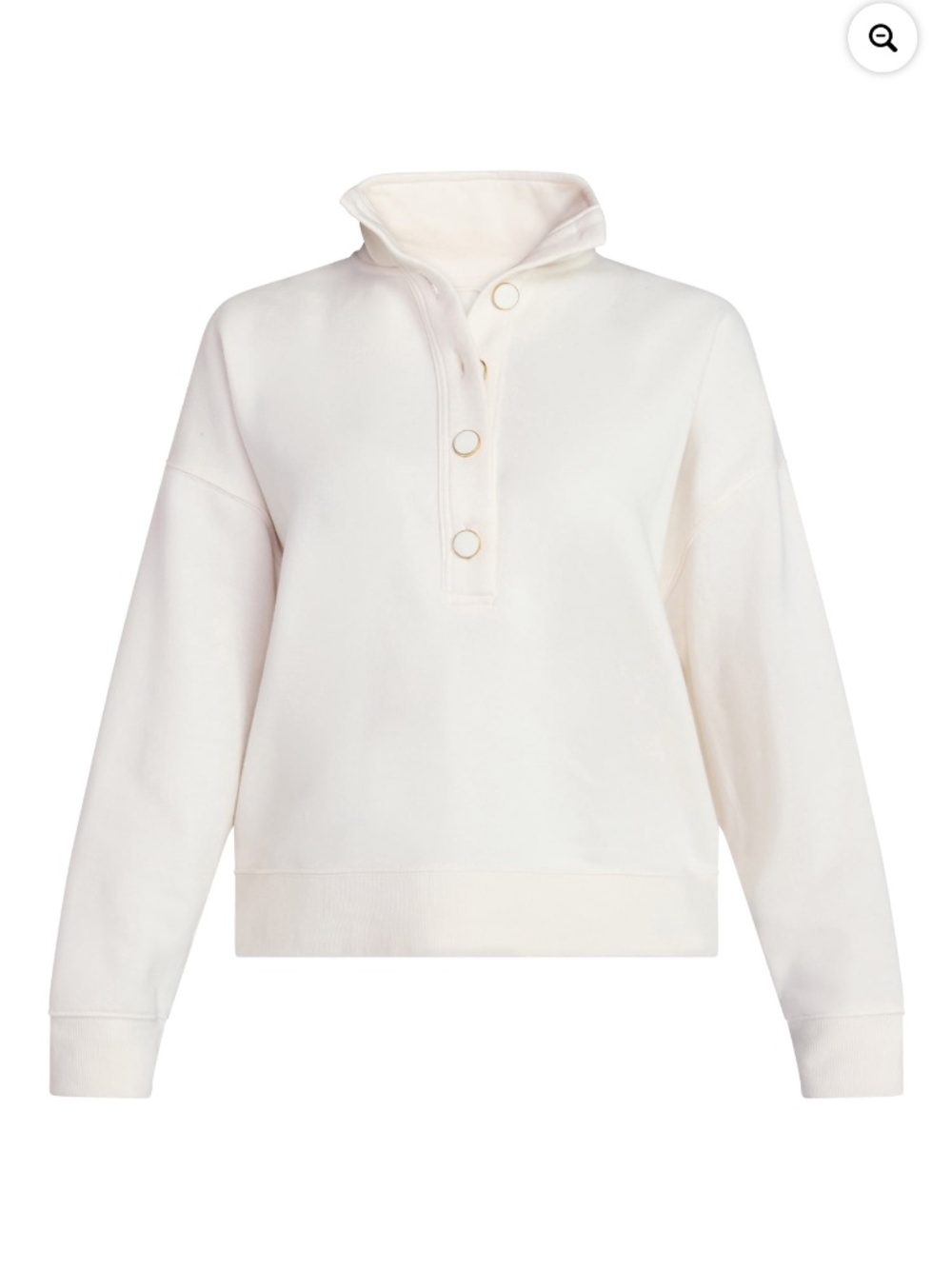 Time and Tru Women’s Mother of Pearl Quarter Button Fleece LS Top Size XXL NWT - Picture 6 of 8